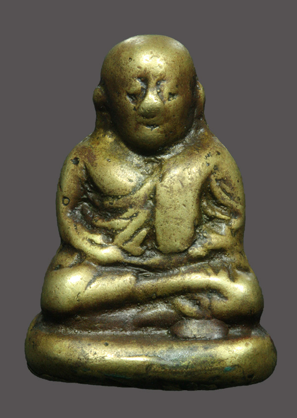 พระรูปหล่อหลวงพ่อเงิน พิมพ์ขี่ตา 5 ชาย