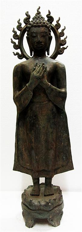  พระบูชา ทวา ปางเปิดโลก สูง 27 นิ้ว เนื้อโลหะ ( งานศิลป์ )