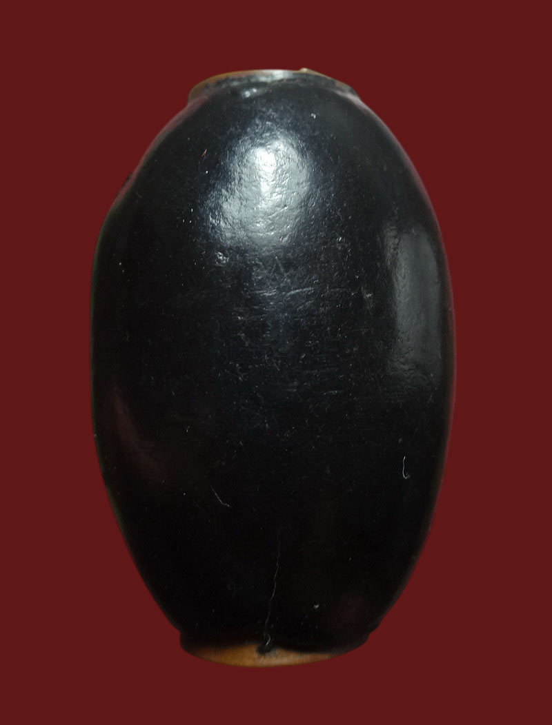 ตะกรุดทองแดง พอกผงพุทธคุณจุ่มรัก