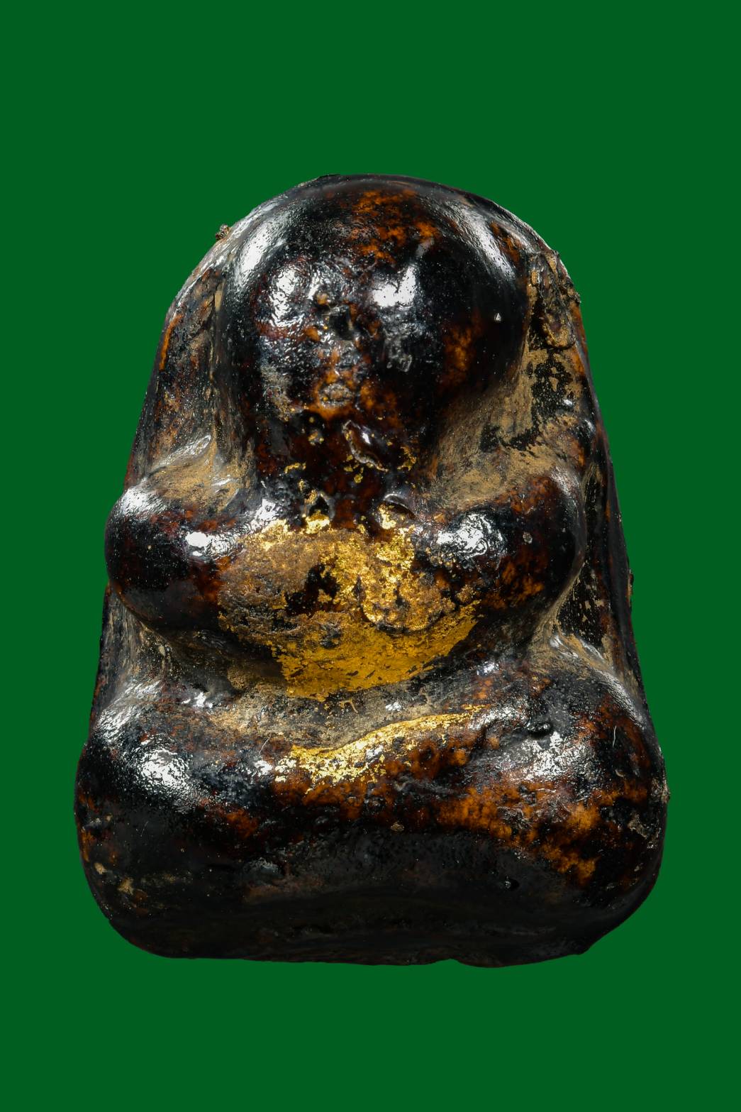 พระปิดตา ลพ.เปียวัดค้างคาว ผงจุ่มรักแดง