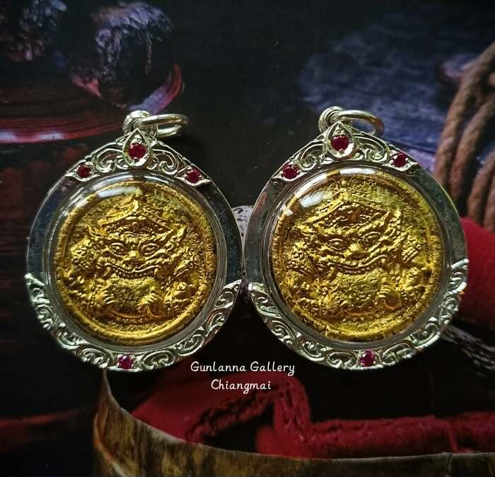 พระราหูเนื้อผงยาพิเศษ วัดทุ่งโป่ง
