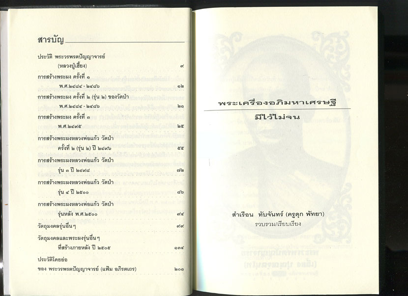 หนังสือ พระเครื่องอภิมหาเศรษฐี หลวงปู่เฮี้ยง วัดป่า เรียบเรียงโดย ครูดุก พัทยา